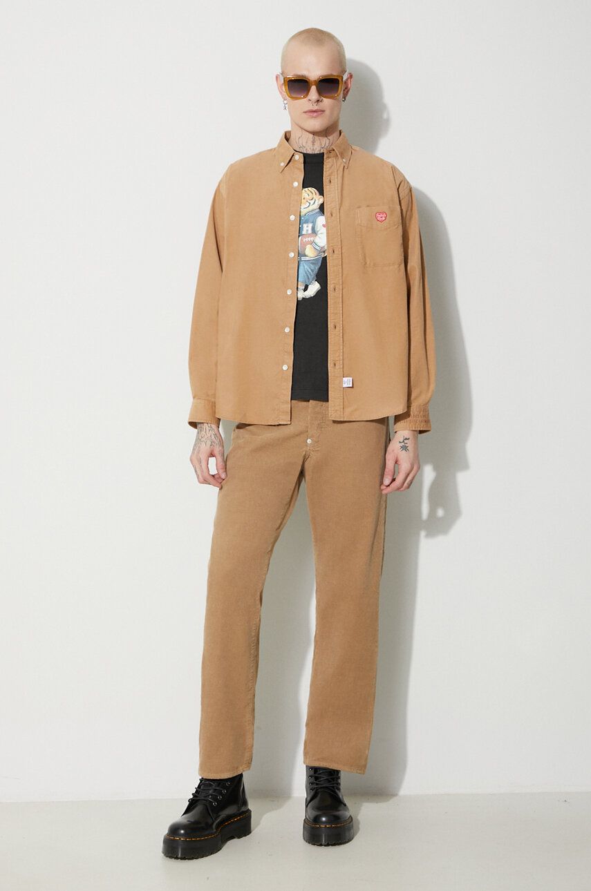 Nohavice Human Made Corduroy Work Pants Béžová | HM26PT013, 1