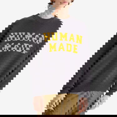 Sveter Human Made Human Made Knitted Crew Neck Jumper Šedá | HM29CS001-CHA, 2