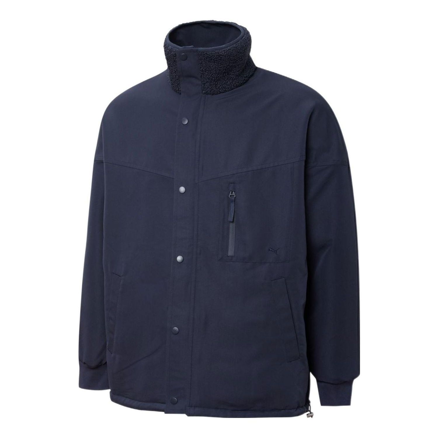 Parka Puma Reversible Stand Collar Lambswool Jacket Navy | 534744-43, 0