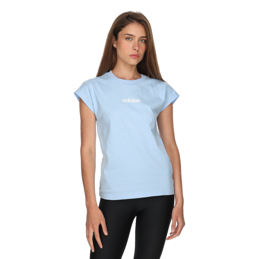 Tričko adidas Originals Women's Linear Short Sleeve T-Shirt Modrá | JG8660