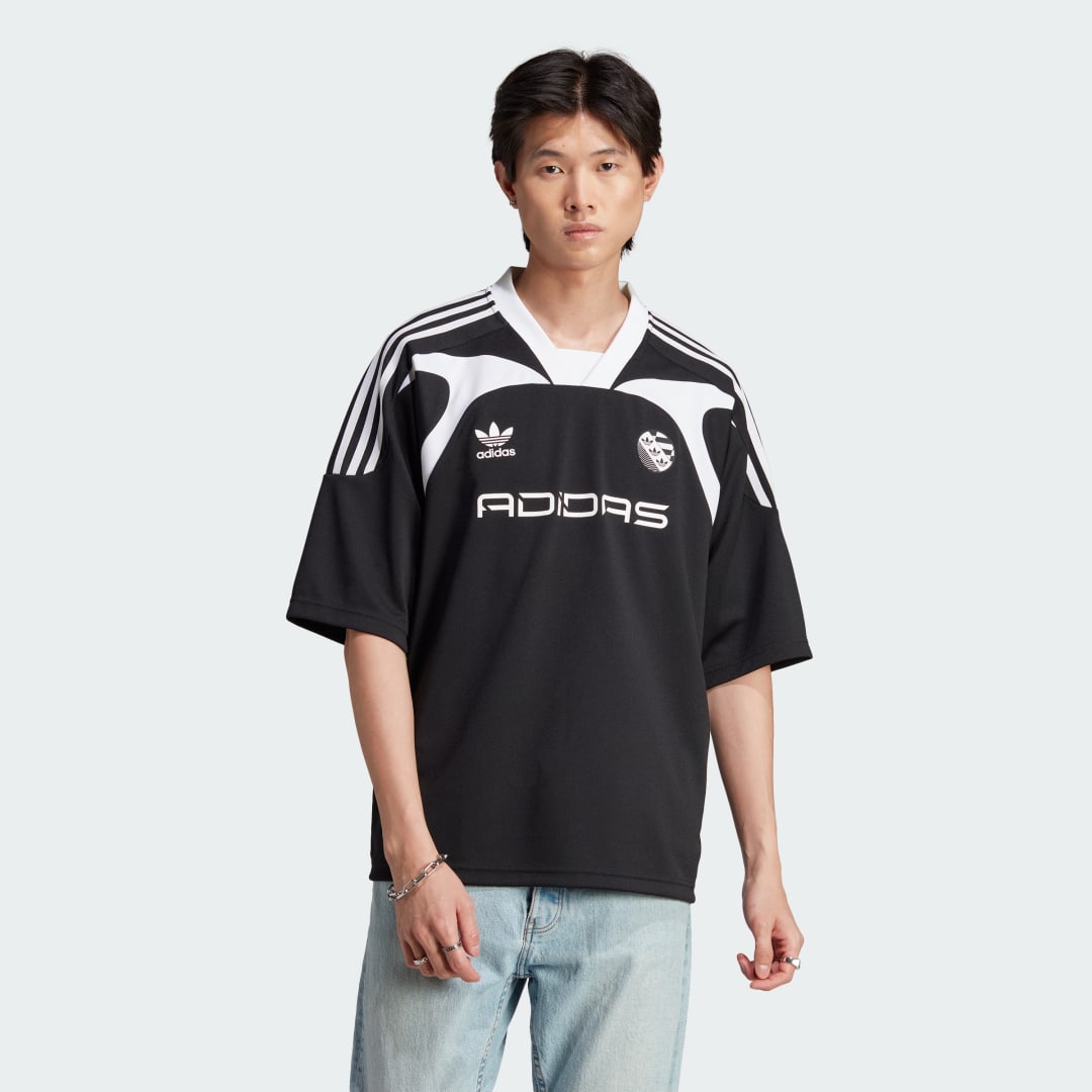 Dres adidas Originals Oversized Short Sleeve Jersey Čierna | IW3635, 1