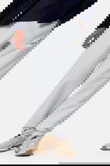 Tepláky Carhartt WIP American Script Sweatpants Šedá | I027042.ASH.HEATHE, 0