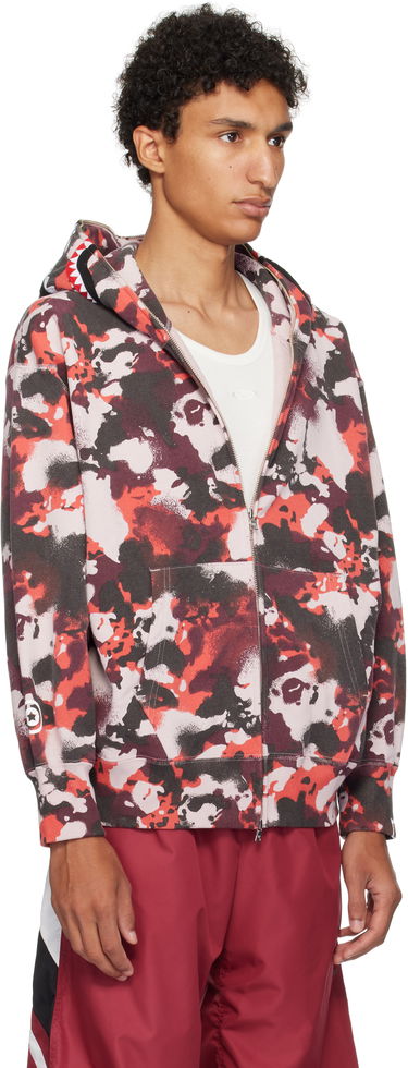 Mikina BAPE A Bathing Ape Map Camo Shark Full Zip Hoodie Rôznofarebný | 001ZPL301001M, 1
