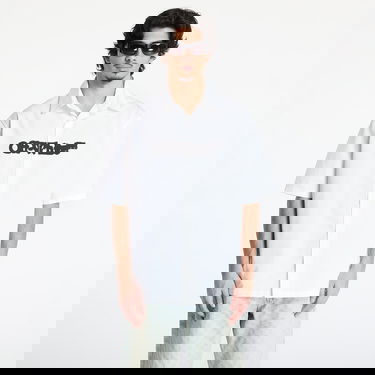 Košeľa Off-White Off-White Spray Arrow Popl Bowling Shirt Biela | OMGG013S25FAB00A0110, 0