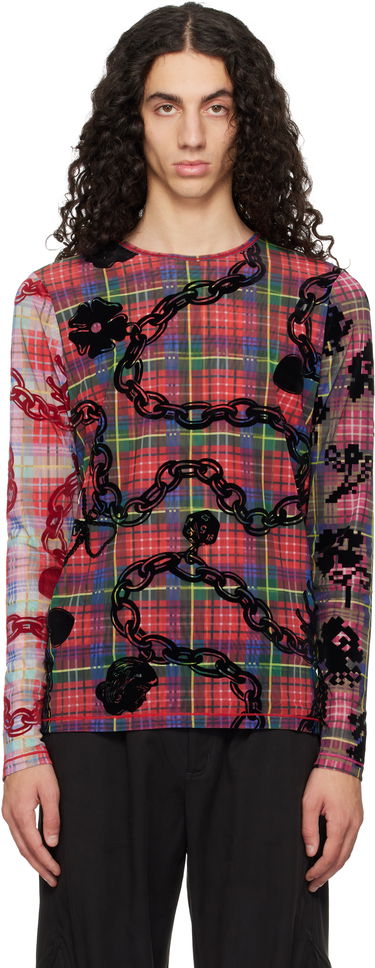 Tričko Chopova Lowena Lady Chain Flocked Mesh T-shirt Rôznofarebný | 2420M, 0