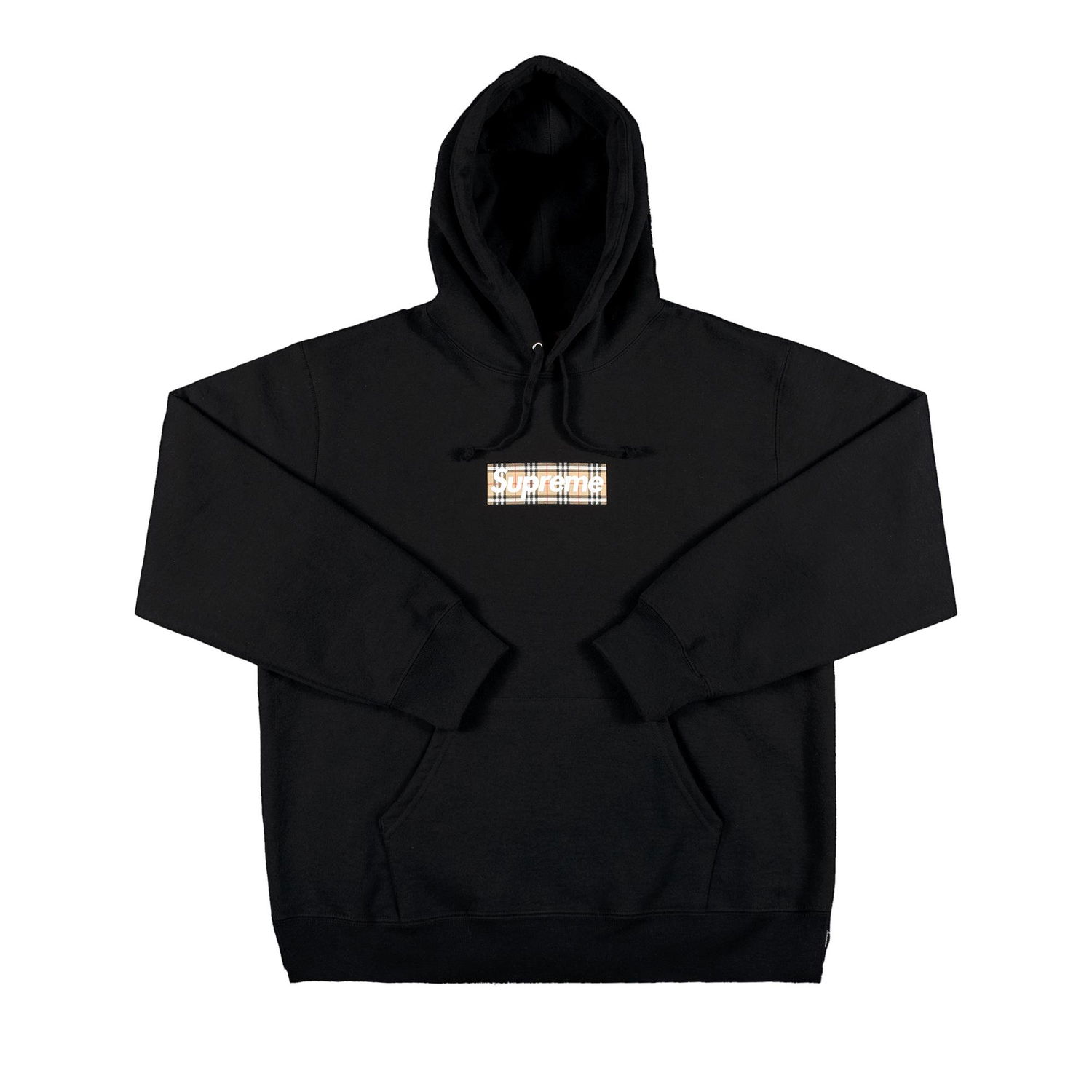 Mikina Supreme Burberry x Box Logo Hooded Sweatshirt Čierna | SS22SW45 BLACK, 1