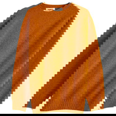 Sveter YMC YMC Suedehead Crew Knit Oranžová | P8XAA-80, 1