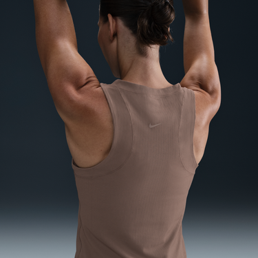 Tielko Nike Nike Zenvy Dri-FIT Ribbed Tank Top Hnedá | HF2765-233, 3