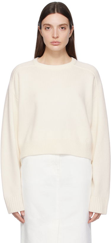 Sveter Loulou de Saison Loulou de Saison Bruzzi Cropped Sweater Biela | BRUZZI, 0