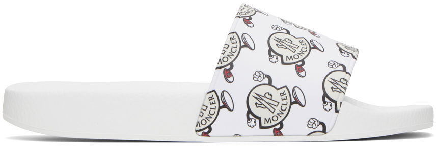 Tenisky a topánky Moncler Basile Slides "White" Biela | I109A4C00040M3127, 0
