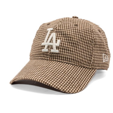 Šiltovka New Era LA Dodgers Houndstooth 9TWENTY Baseball Cap Hnedá | 60691223, 0