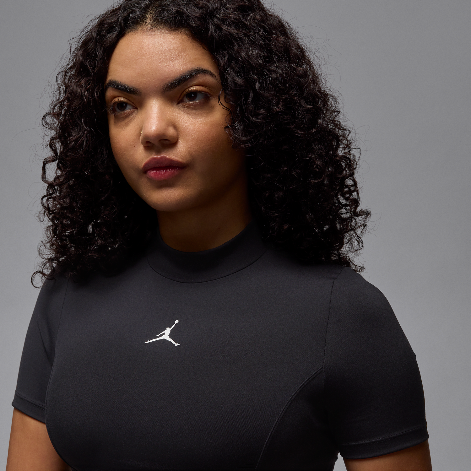 Crop Top Jordan Jordan Knit Crop Short Sleeve Top Čierna | HJ0083-010, 1