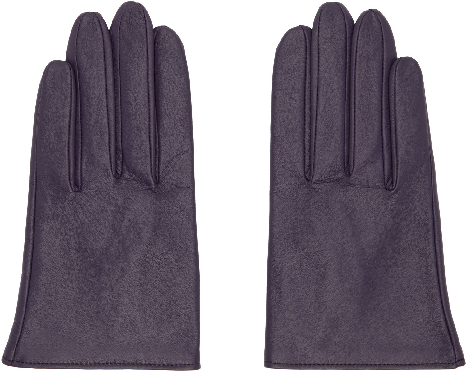 Rukavice Yohji Yamamoto YOHJI YAMAMOTO Short Leather Gloves Fialová | FL-W01-771, 0