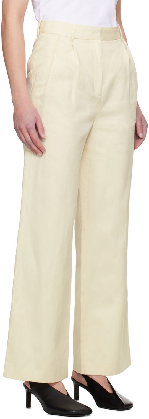 Nohavice Loulou de Saison Loulou de Saison Idai Wide-Leg Trousers Žltá | IDAI, 1