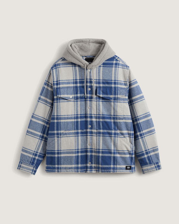 Bunda Vans Piedmont Sherpa-Lined Hooded Plaid Shacket Rôznofarebný | VN000P7VF0R, 0