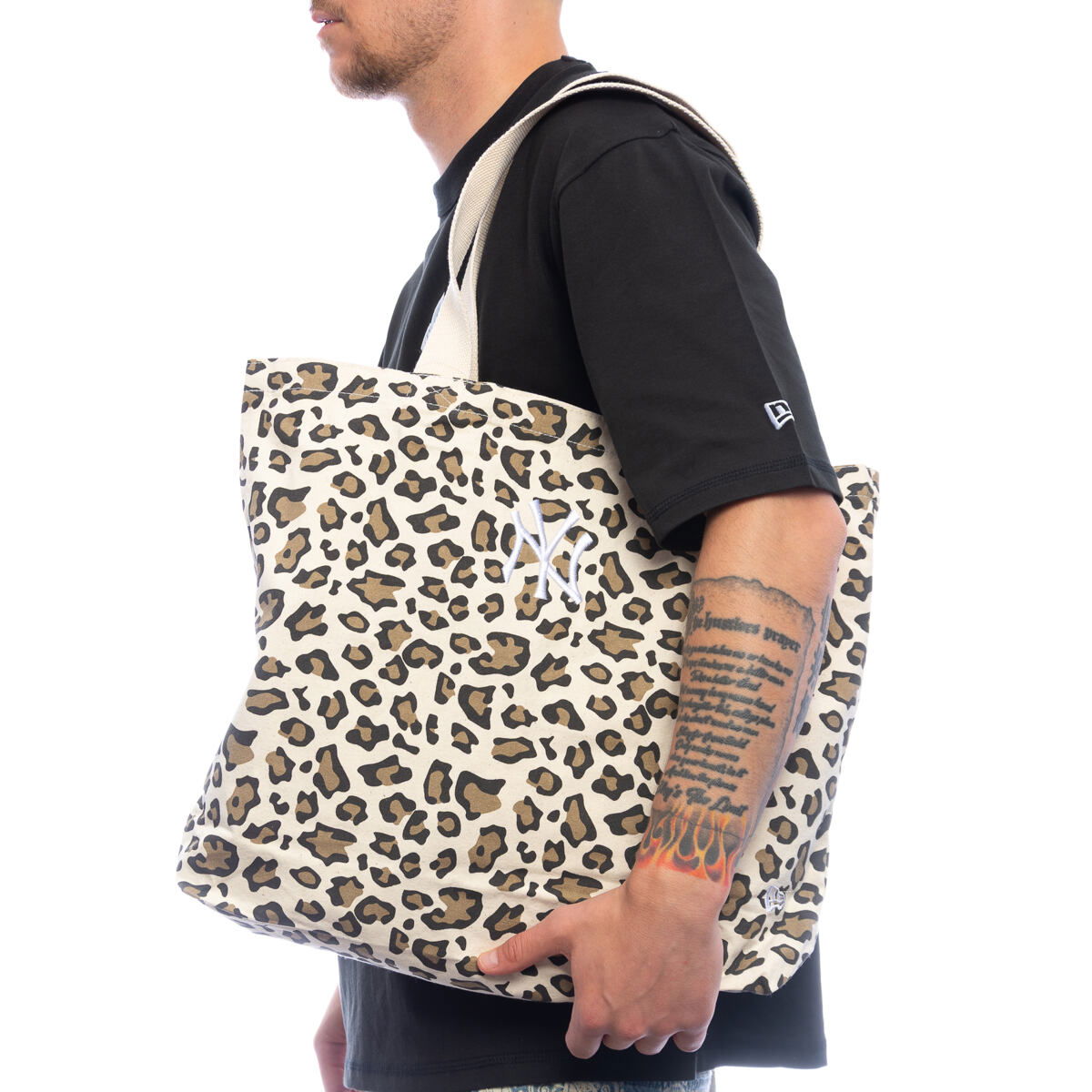 Tote bag New Era New Era MLB Animal Print NY Yankees Tote Bag Béžová | 60667110, 0