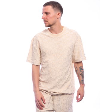 Tričko Karl Kani OG AOP Terry Cloth T-Shirt Size S Béžová | PD00005340, 0