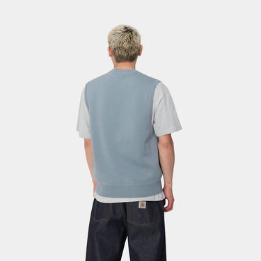 Sveter Carhartt WIP Script Vest Sweater Modrá | I033696_9, 1
