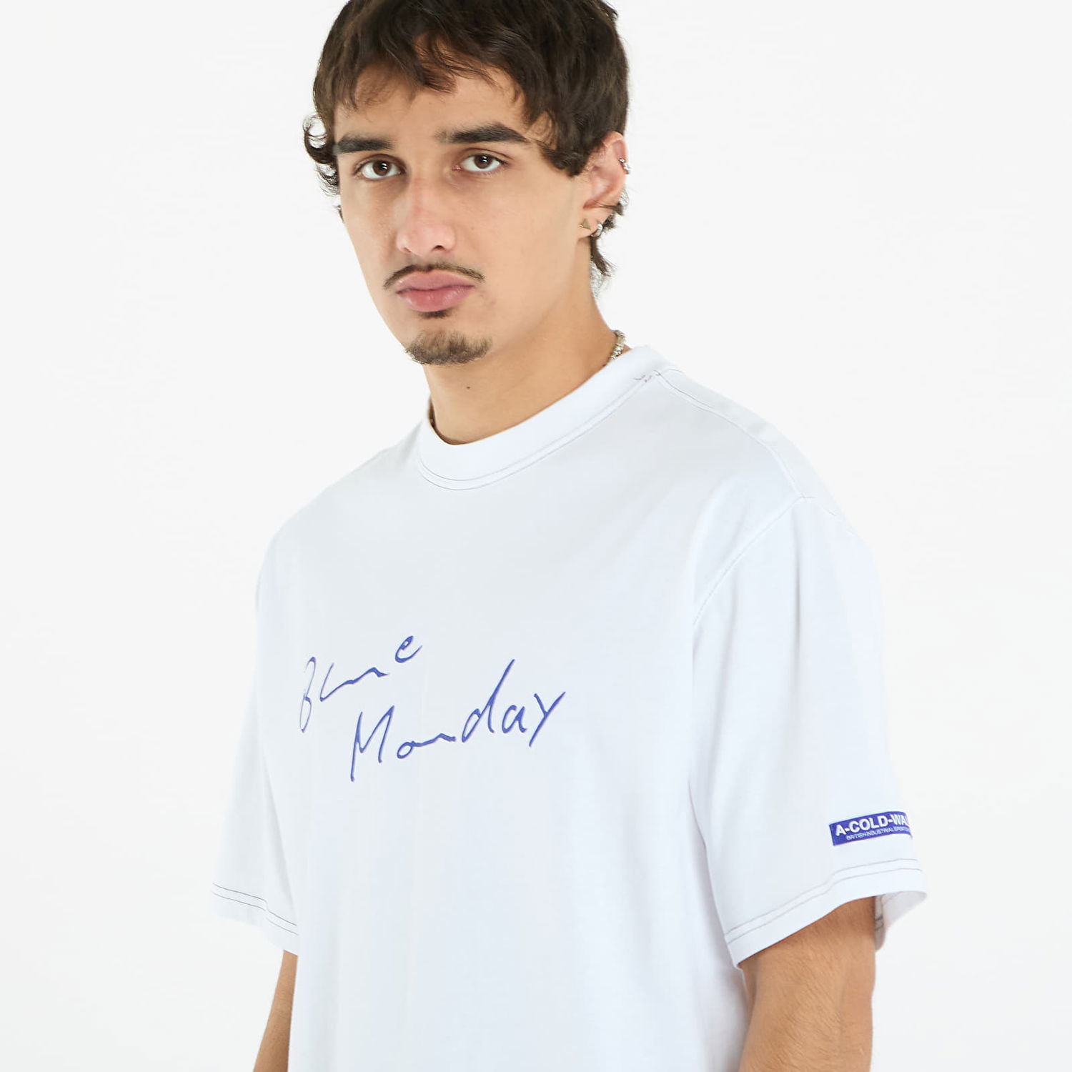 Tričko A-COLD-WALL* A-COLD-WALL* Blue Monday T-Shirt Biela | ACWMTS232 White, 1