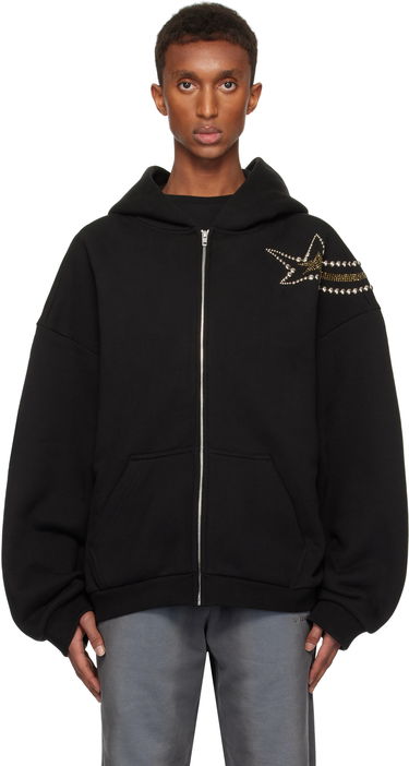 Mikina We11done We11done Meteor Zip Hoodie Čierna | WD-TJ3-24-864-U-BK, 0