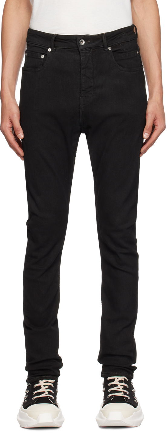 Džínsy Rick Owens DRKSHDW Detroit Cut Jeans Čierna | DU02C5366 SBB, 0