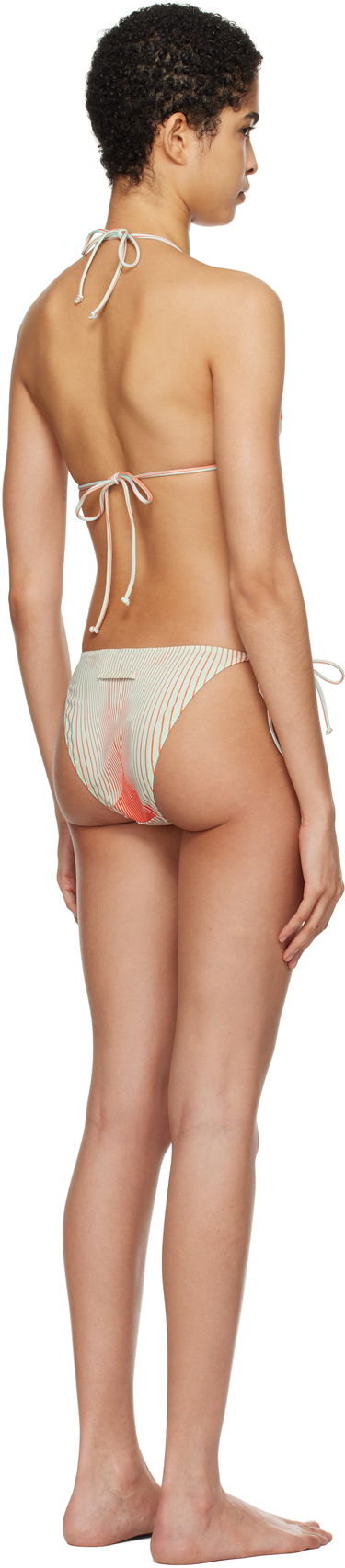 Plavky Jean Paul Gaultier Gaultier 'The Pinstripe Body Morphing' Bikini Set Zelené | 25/33-F-BS021-J571-4216, 2