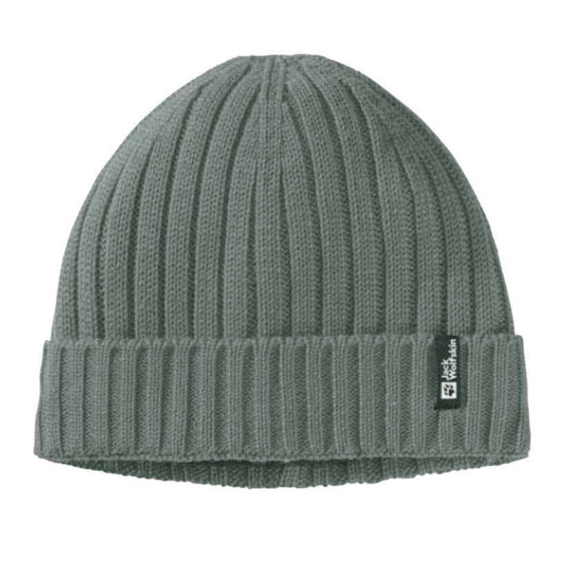 Kulicha Jack Wolfskin Jack Wolfskin Rib Knit Beanie Zelené | 1907122-4311