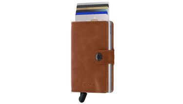 Peňaženka Secrid Miniwallet Vintage Šedá | MV-Cognac-Silver, 2