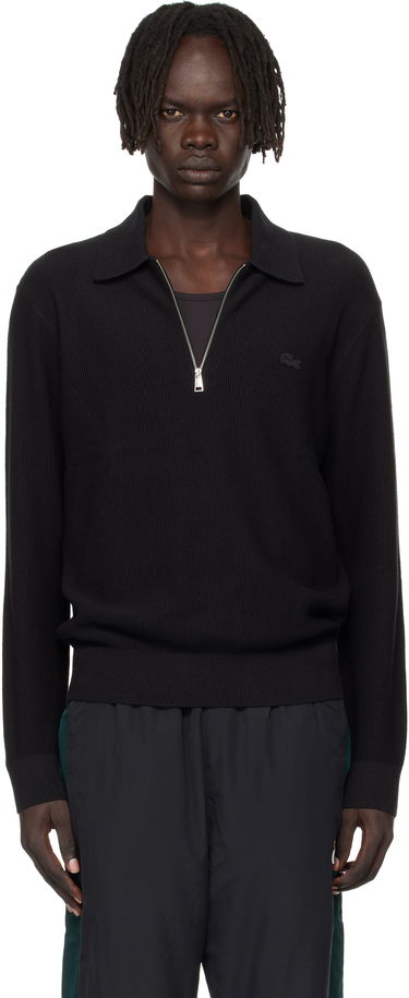 Polo tričko Lacoste Lacoste Half-Zip Polo Čierna | AH5187_031, 0