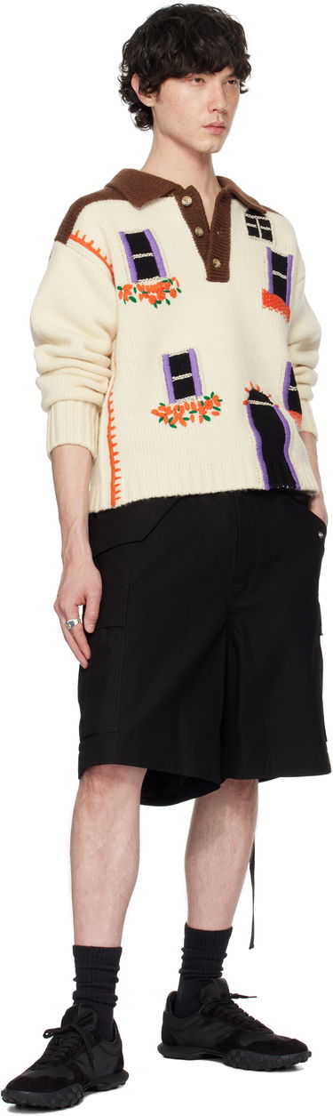Sveter JW Anderson JW Anderson House Intarsia Polo Sweater Rôznofarebný | KW1347-YN0413, 3