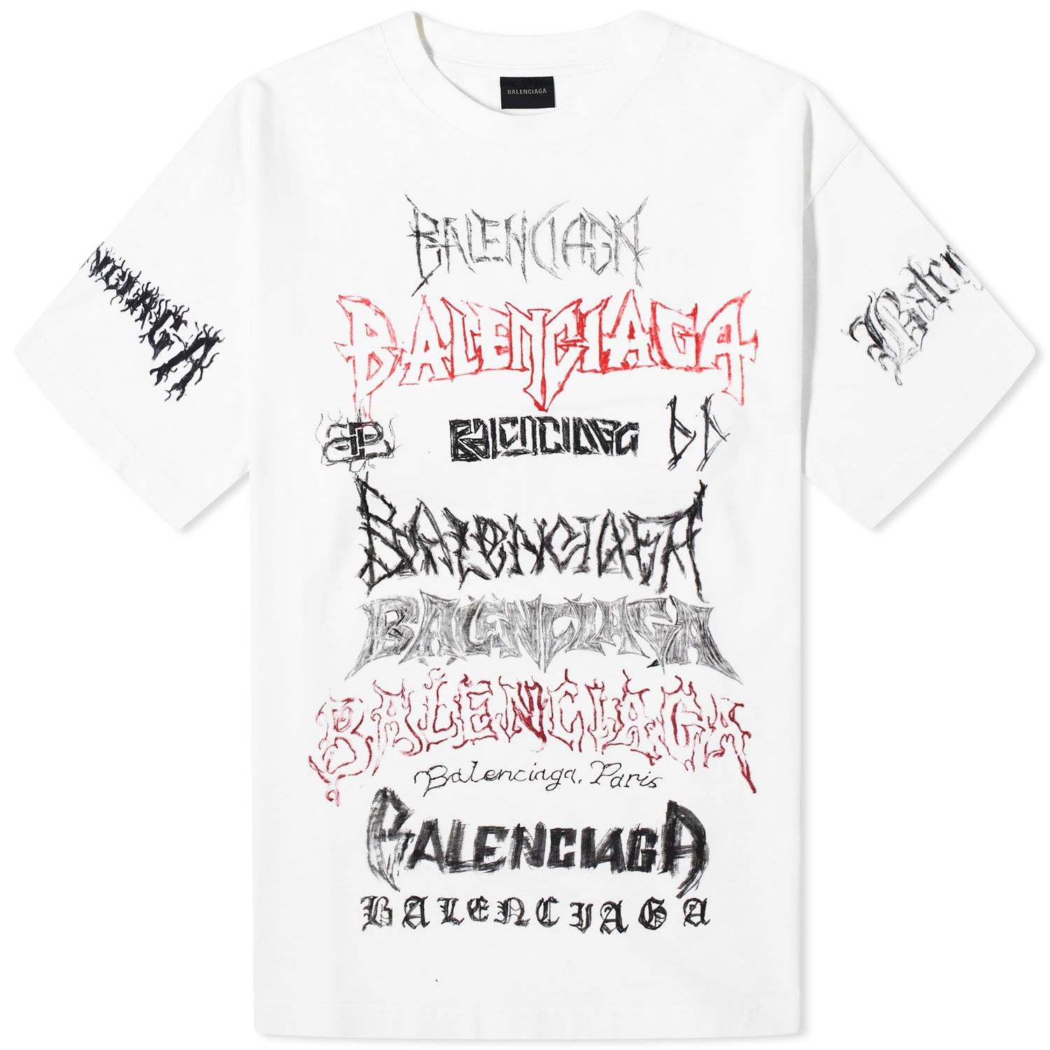 Tričko Balenciaga Large Fit T-Shirt Biela | 641655-TPV02-9065, 0