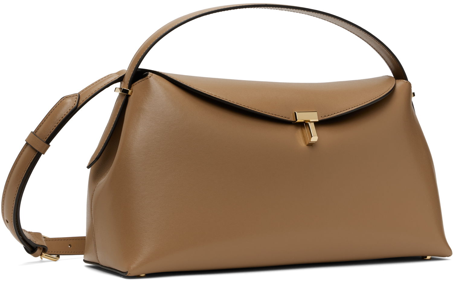 Kabelka TOTEME TOTEME T-Lock Leather Top Handle Bag Hnedá | 241-WAL956-LE0025, 1