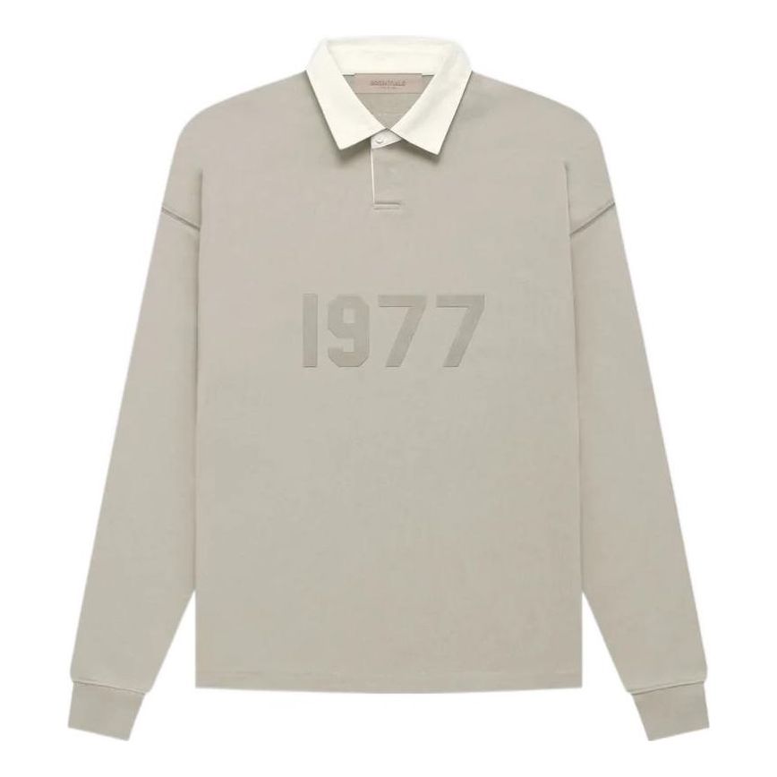 Polo tričko Fear of God Fear of God Essentials 1977 Henley Rugby Polo Béžová | FOG-FW22-097, 0