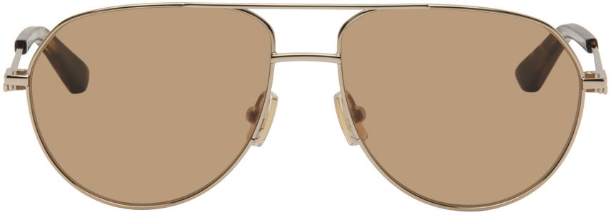 Slnečné okuliare Bottega Veneta Aviator Sunglasses Béžová | BV1302S-002, 0