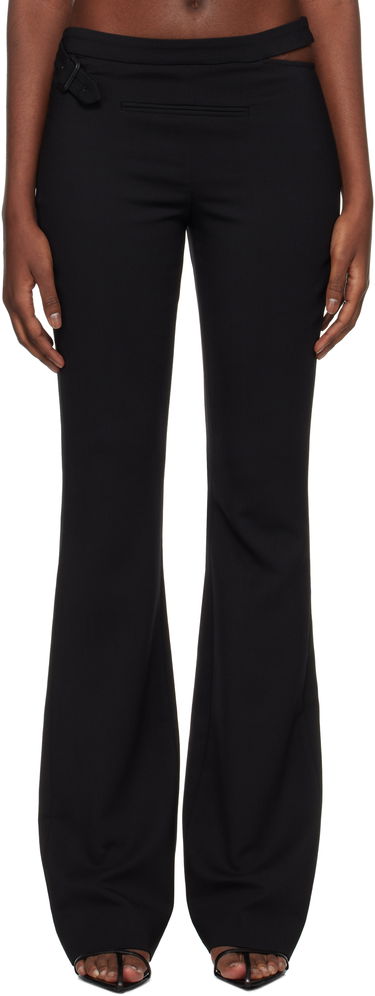 Nohavice Courrèges Courrèges Tailored Slash Flare Trousers Čierna | 424CPA265WO0113, 0