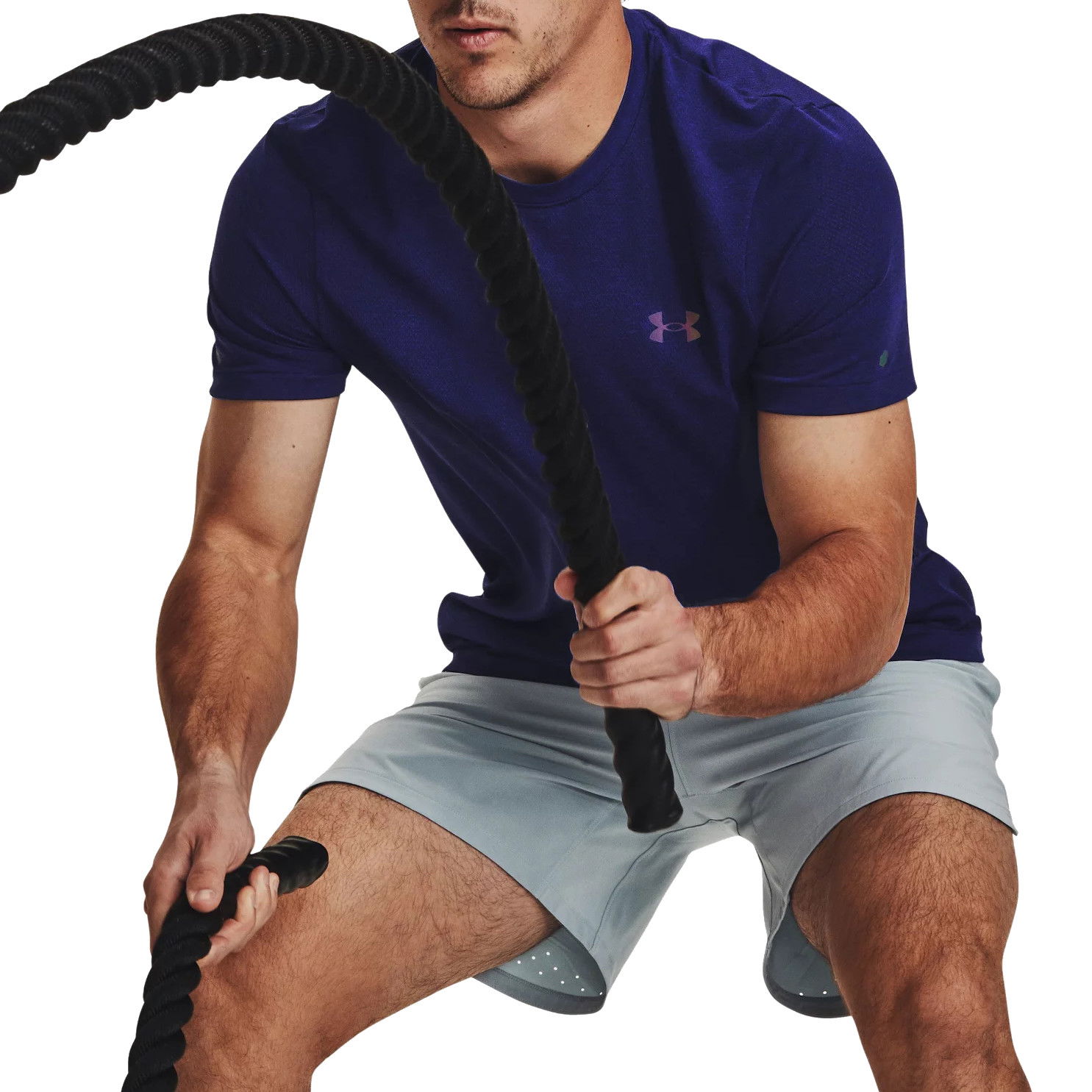Tričko Under Armour Rush Seamless Legacy Tee Navy | 1376781-468, 0