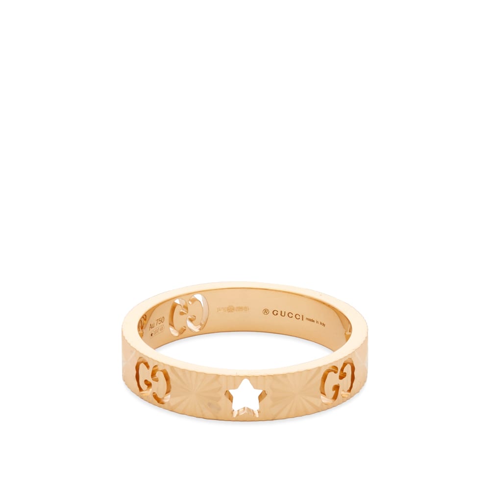 Prsteň Gucci Icon Star Ring 18K Gold Metalická | YBC727729001, 0