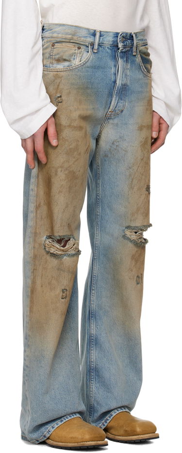 Džínsy Acne Studios Acne Studios Loose Fit 2021M Jeans Modrá | B00403-, 1
