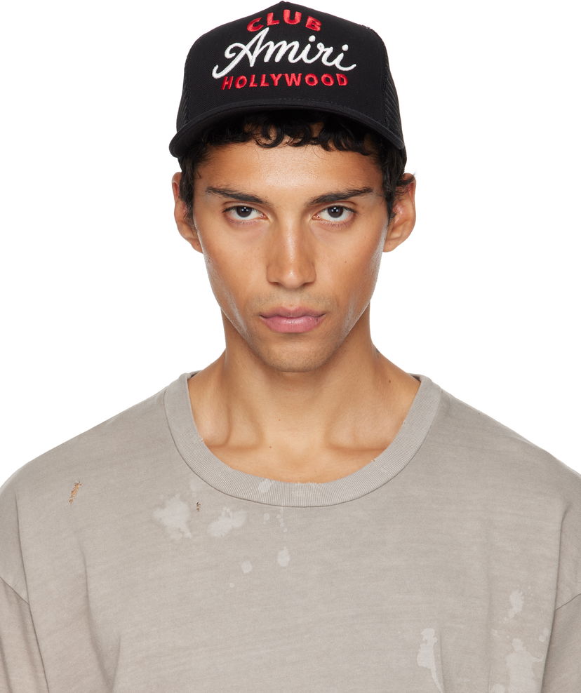 Šiltovka AMIRI AMIRI 'Club' Trucker Cap Čierna | AMHATR1036