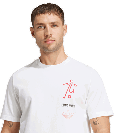 Tričko adidas Performance Manchester United '91 T-Shirt Biela | JC9389, 2