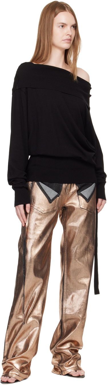 Sveter Ottolinger Ottolinger Upside Down Knit Sweater Čierna | 107-104807-01, 3
