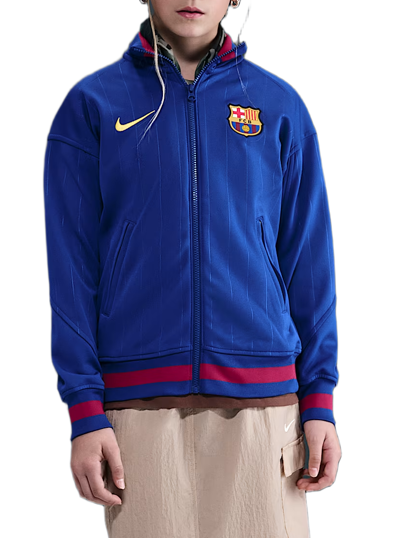 Bunda Nike FC Barcelona Anthem Jacket Modrá | hj6412-455