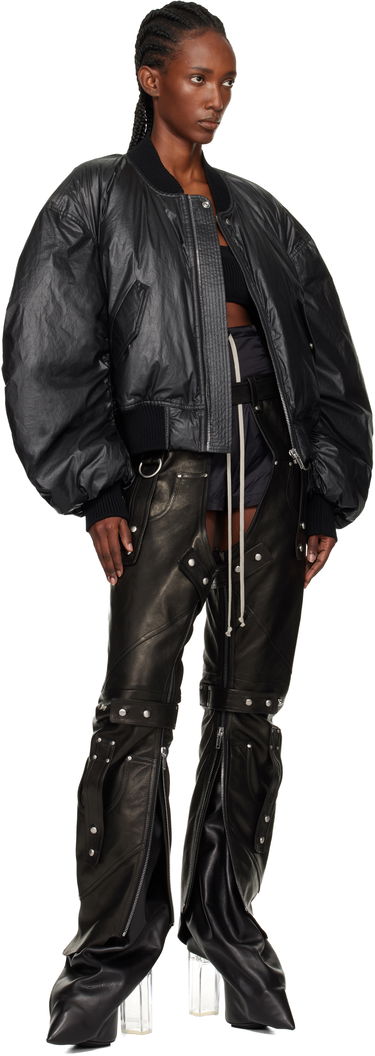 Nohavice Rick Owens Concordians Leo Prothmann Edition Chaps Leather Trousers Čierna | RO02E4436 LNV, 3