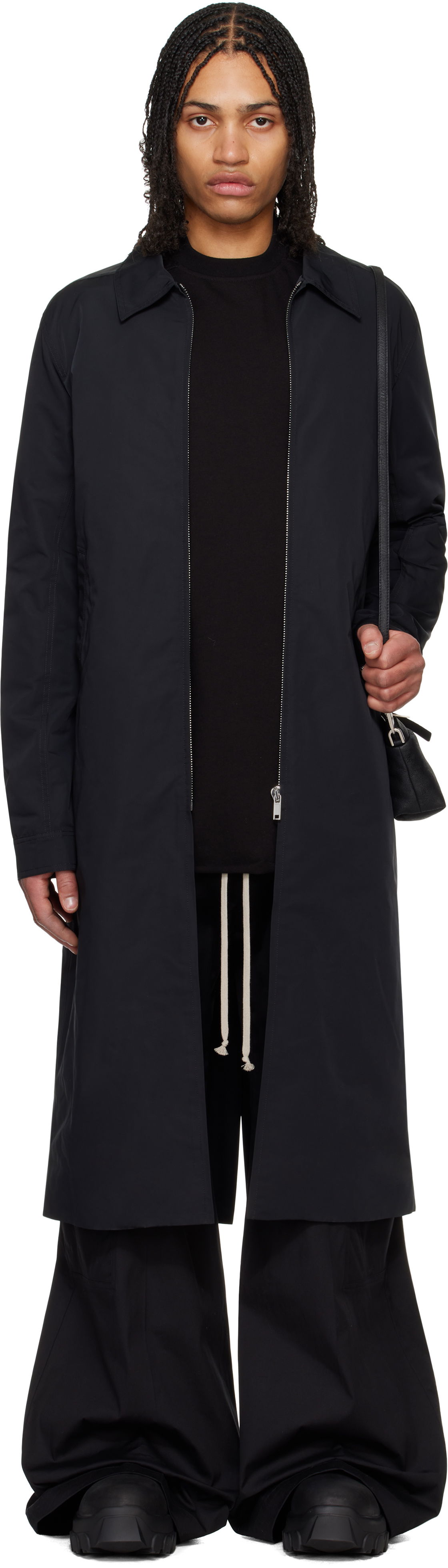 Trenčkot Rick Owens Rick Owens Hollywood Brad Coat Čierna | RU01E5971 FT, 0
