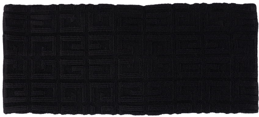 Šál Givenchy Givenchy Monogram Knitted Turban Headband Čierna | H11024, 1