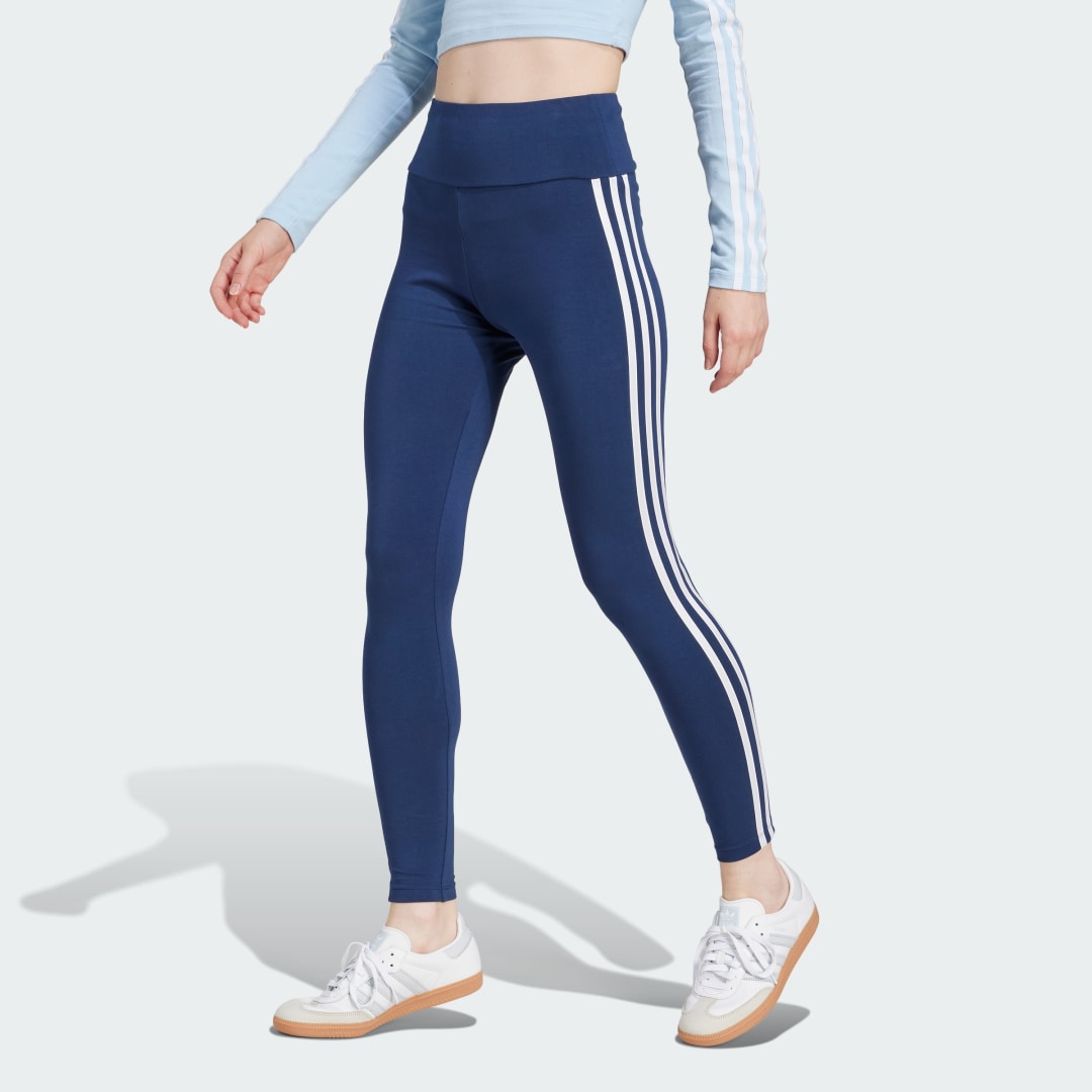 Legíny adidas Performance 3-Stripes Tights Modrá | JD4983, 0