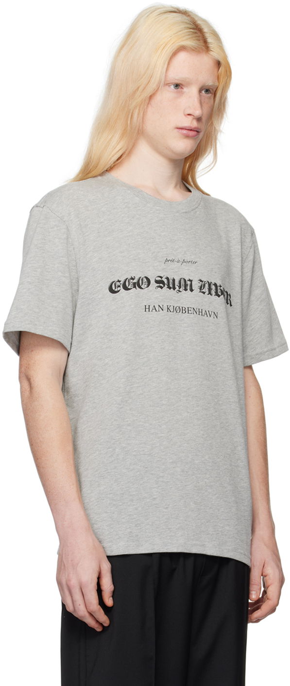 Tričko Han Kjøbenhavn Han Kjobenhavn Freedom T-Shirt Šedá | M-133211, 1