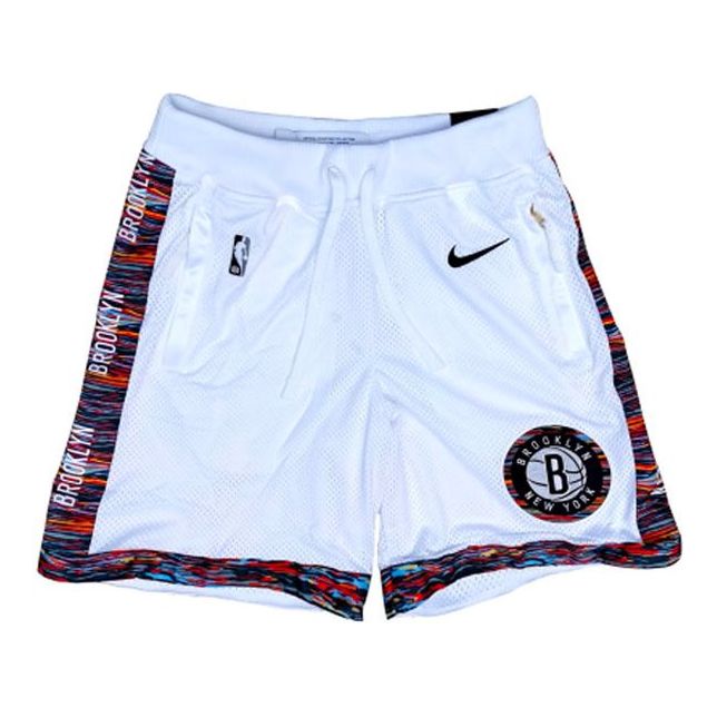 Šortky Nike NBA Brooklyn Nets City Series Quick Dry Shorts Biela | CJ9415-100, 0