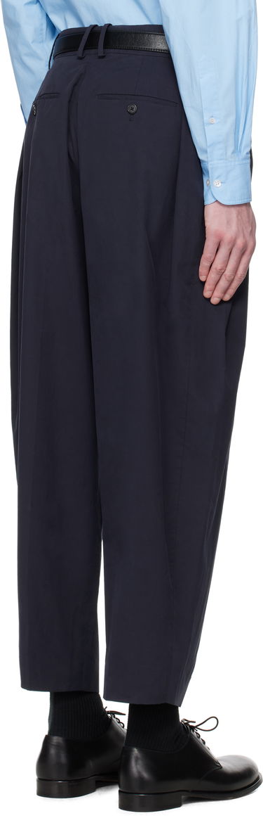 Nohavice The Row The Row Dyon Pleated Trousers Navy | 937-W3897, 2