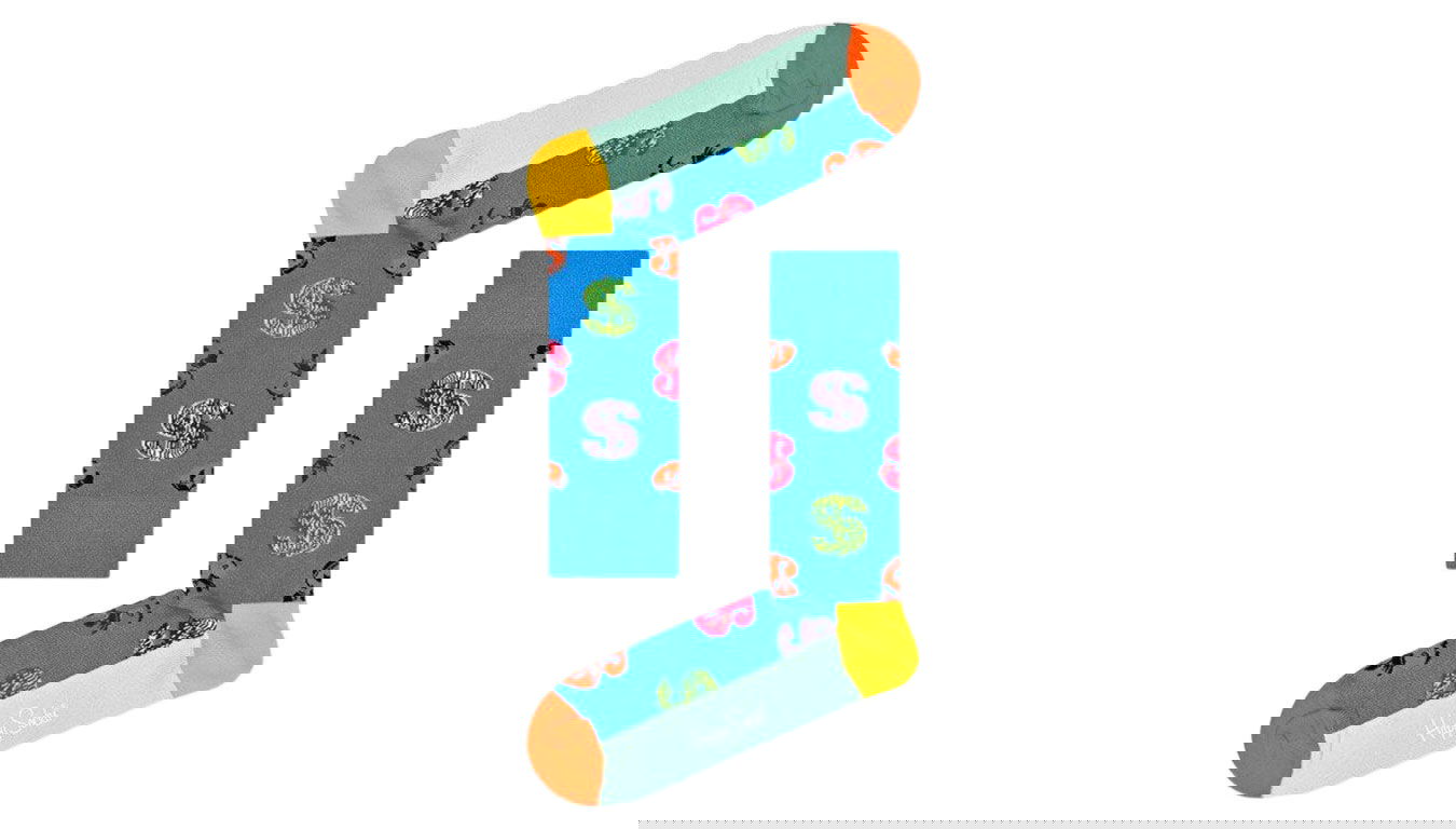 Ponožky Happy Socks Andy Warhol Dollar Sock Rôznofarebný | AWDOL01-6500, 0